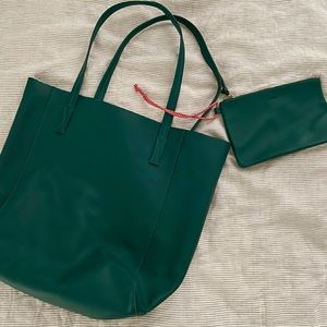 J.Crew leather tote handbag